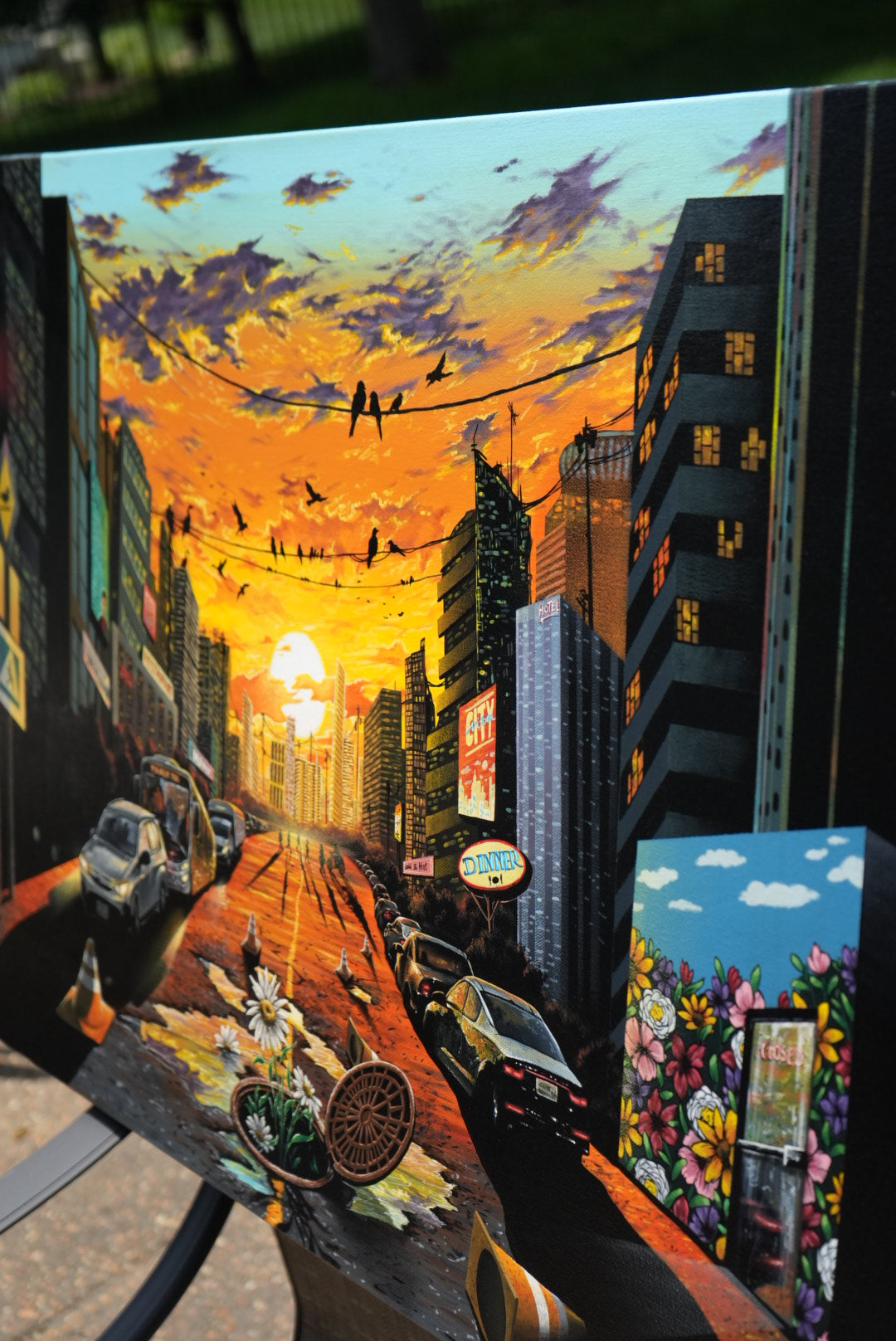 “The City Where Time Got Lost” 2025 Original painting