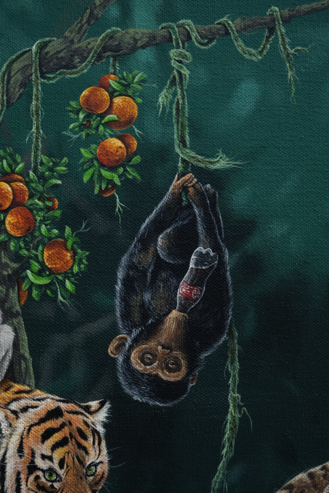 “A Feast for the Forgotten” original painting on canvas, 2025