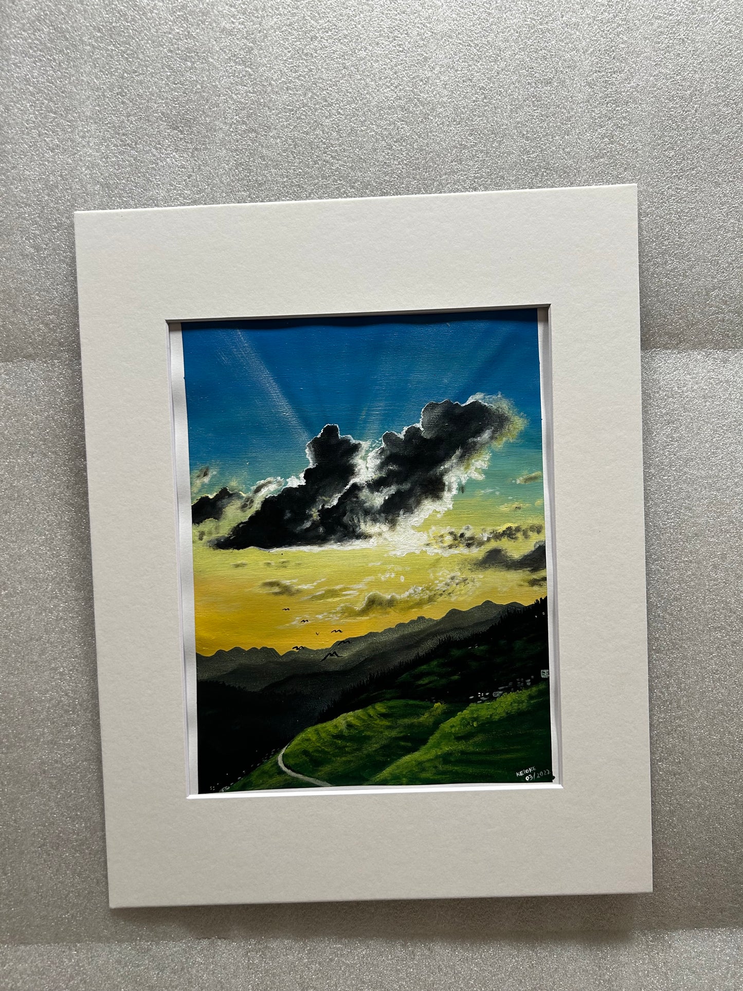 “The Sunrise” original painting on linen