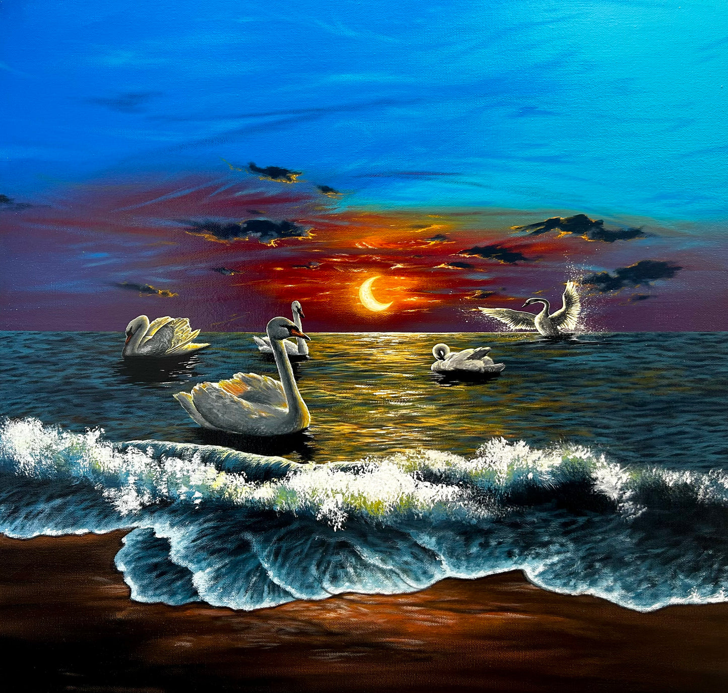 “Moonlight Grace” 2025 original painting
