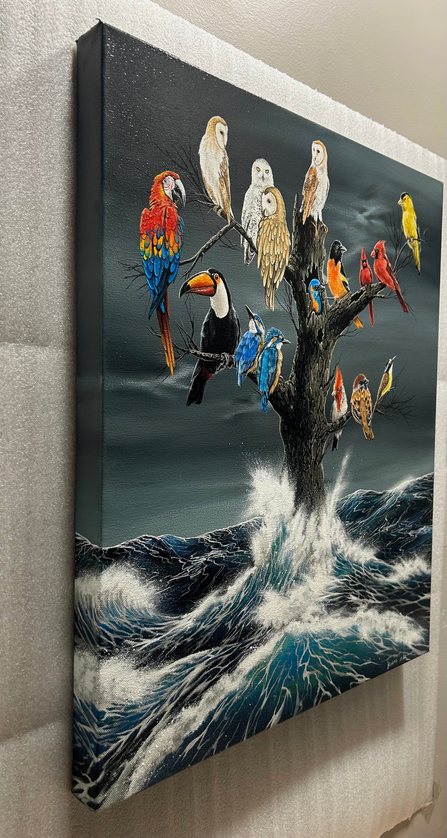 “The Raged waves” original painting