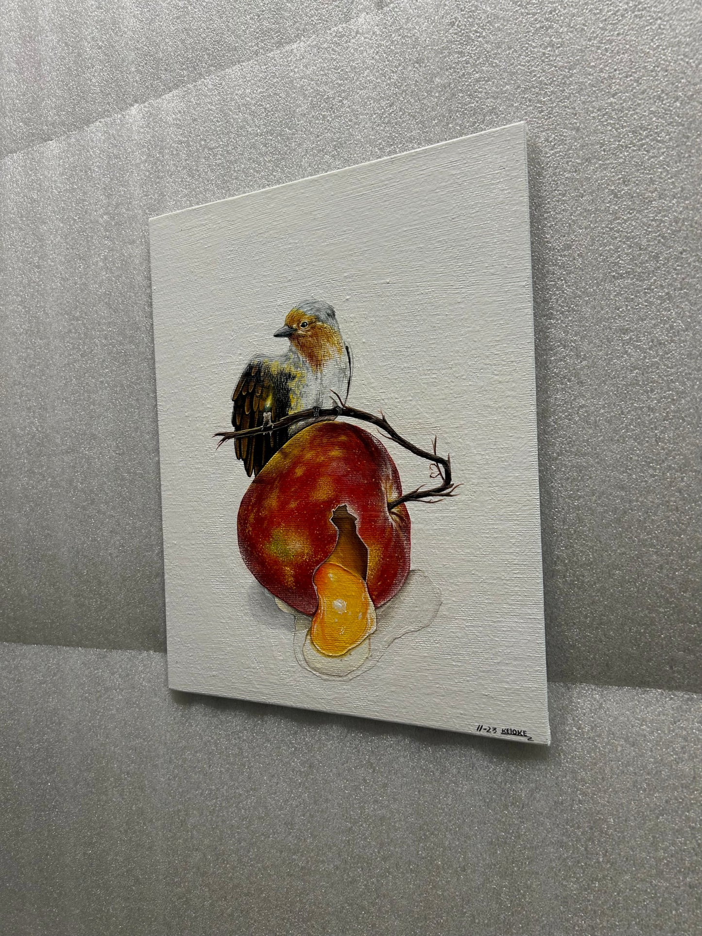 “A mystery” original painting on canvas board