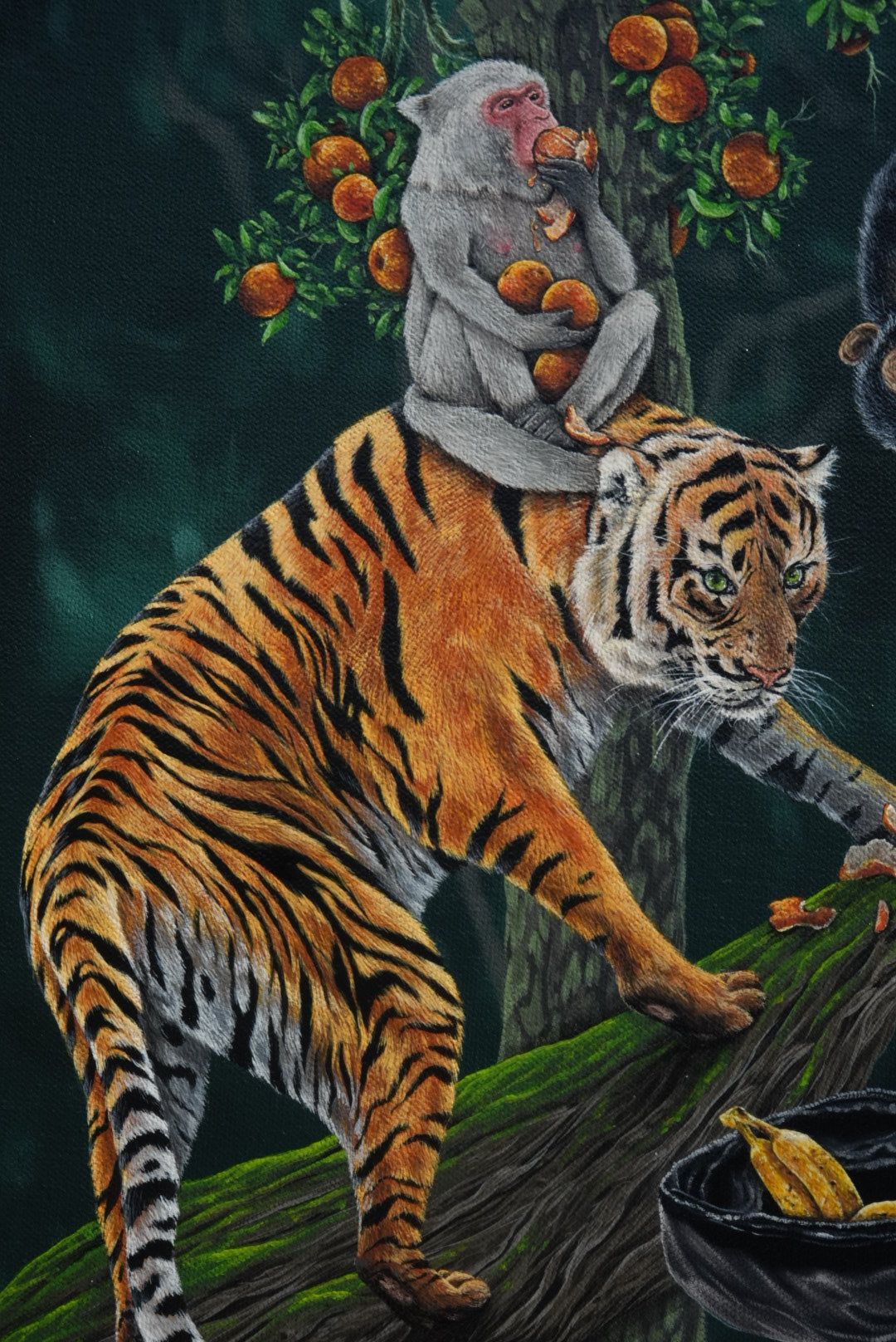 “A Feast for the Forgotten” original painting on canvas, 2025