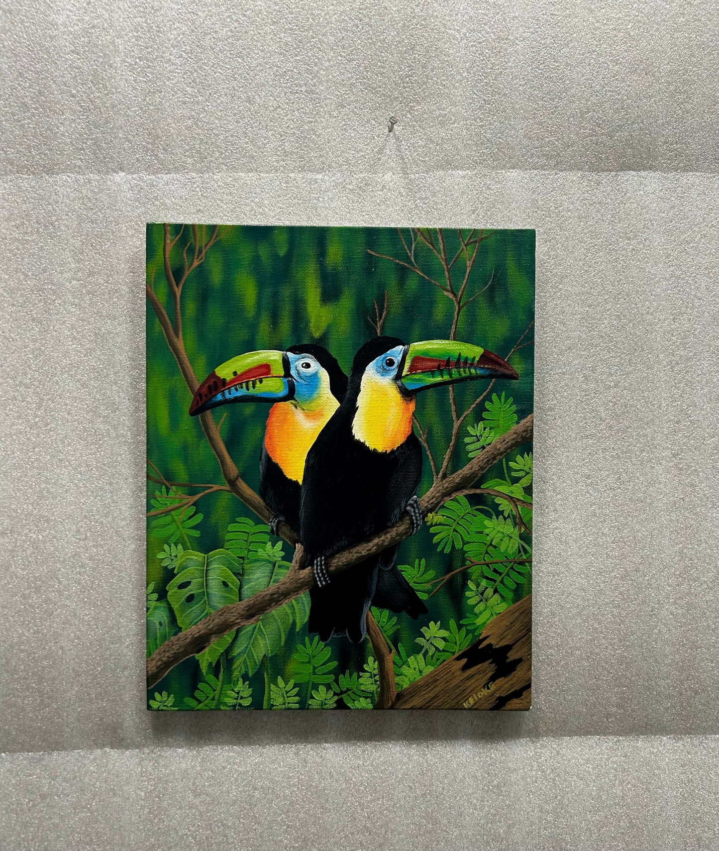 “A View For Two” original painting on canvas board