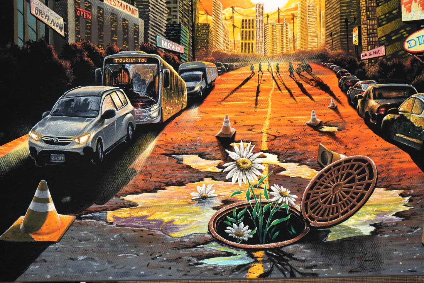 “The City Where Time Got Lost” 2025 Original painting