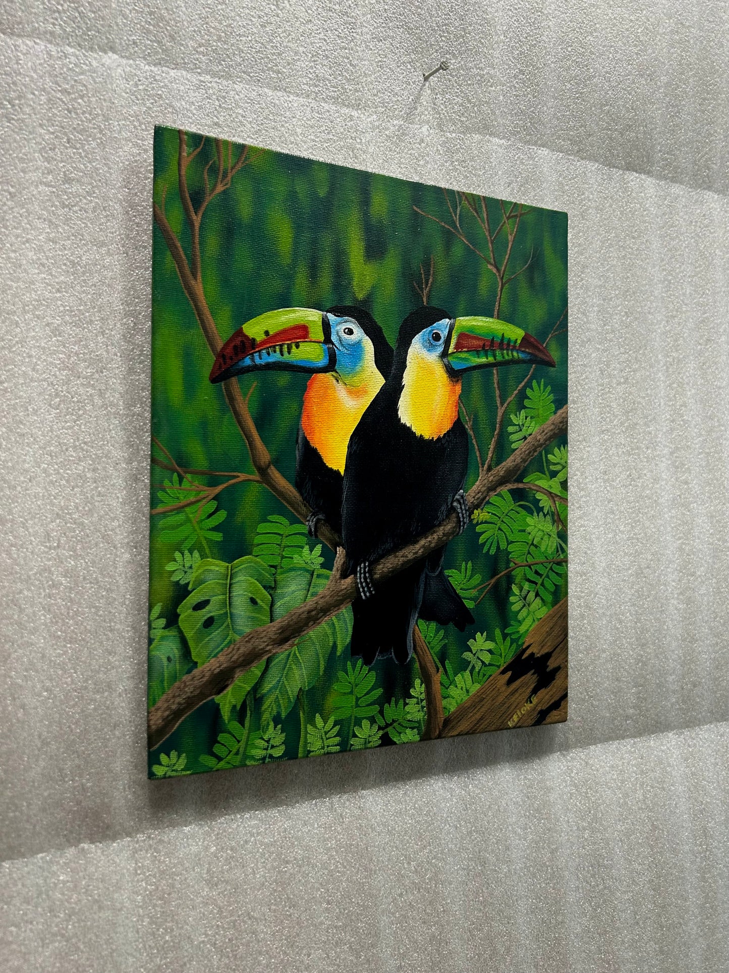 “A View For Two” original painting on canvas board