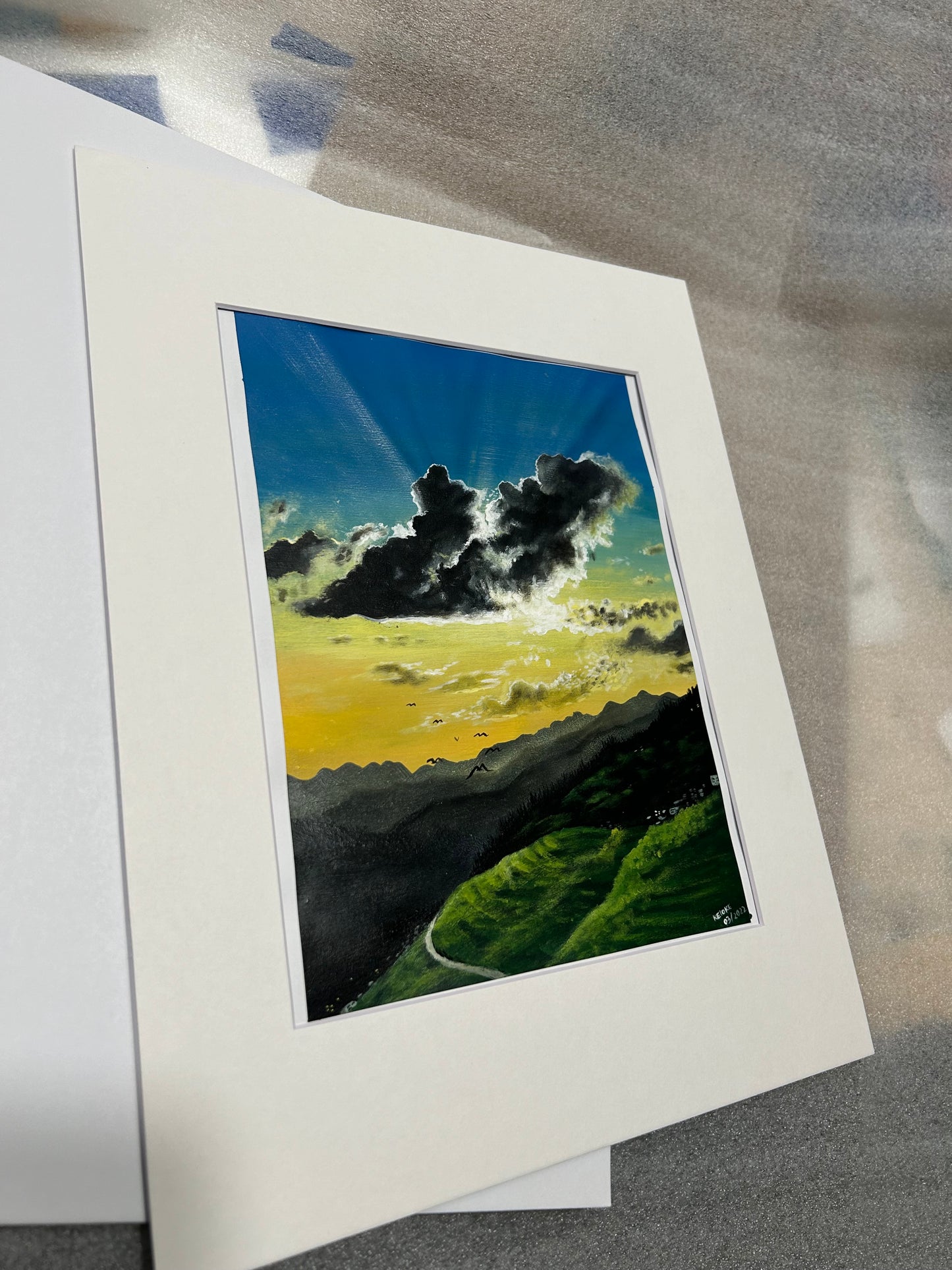 “The Sunrise” original painting on linen