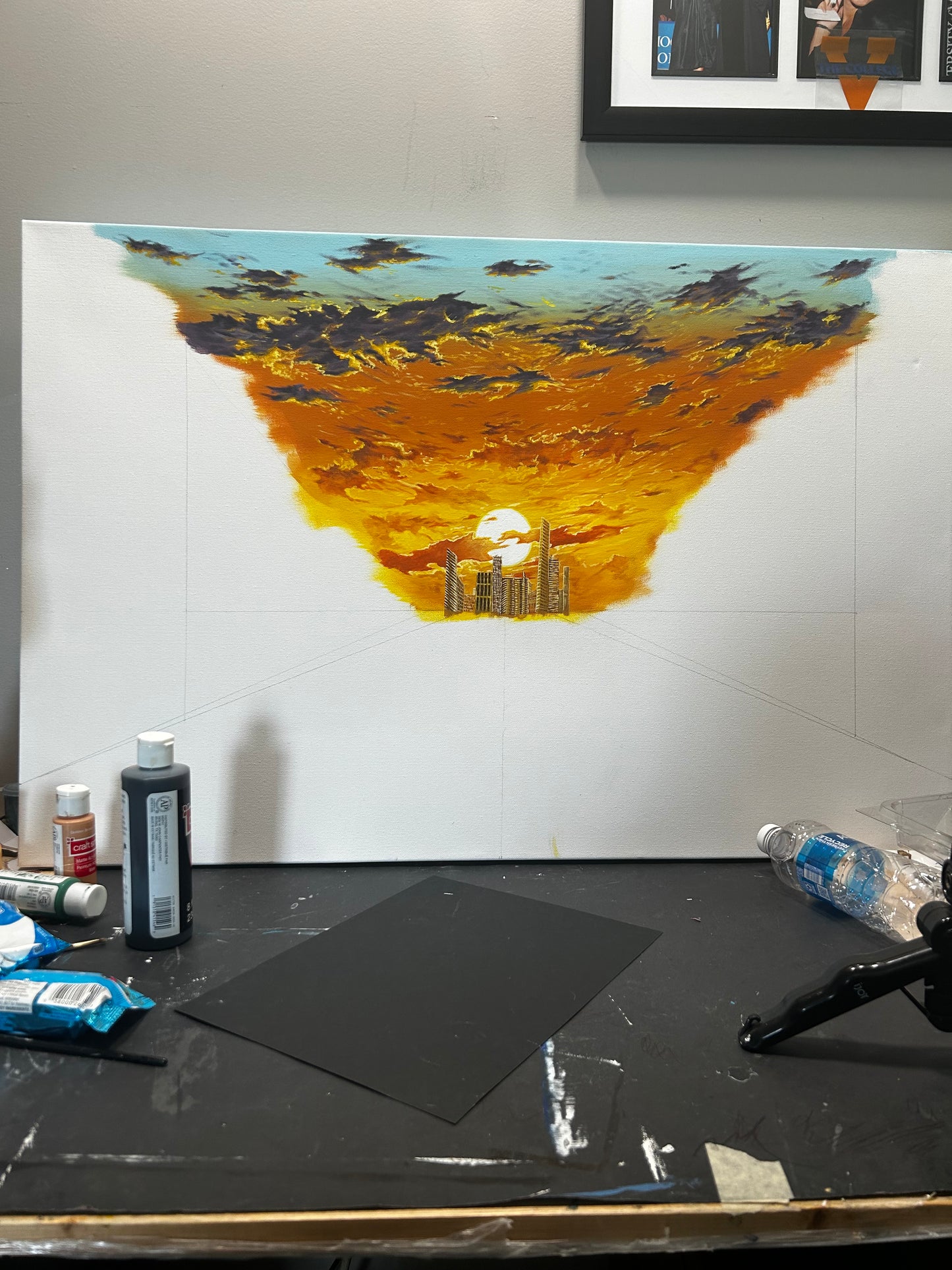“The City Where Time Got Lost” 2025 Original painting