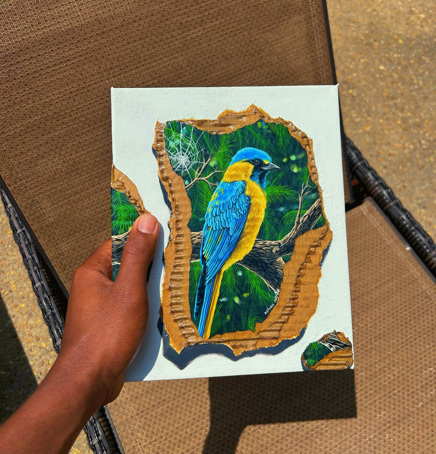 “A Forest Bird” original painting
