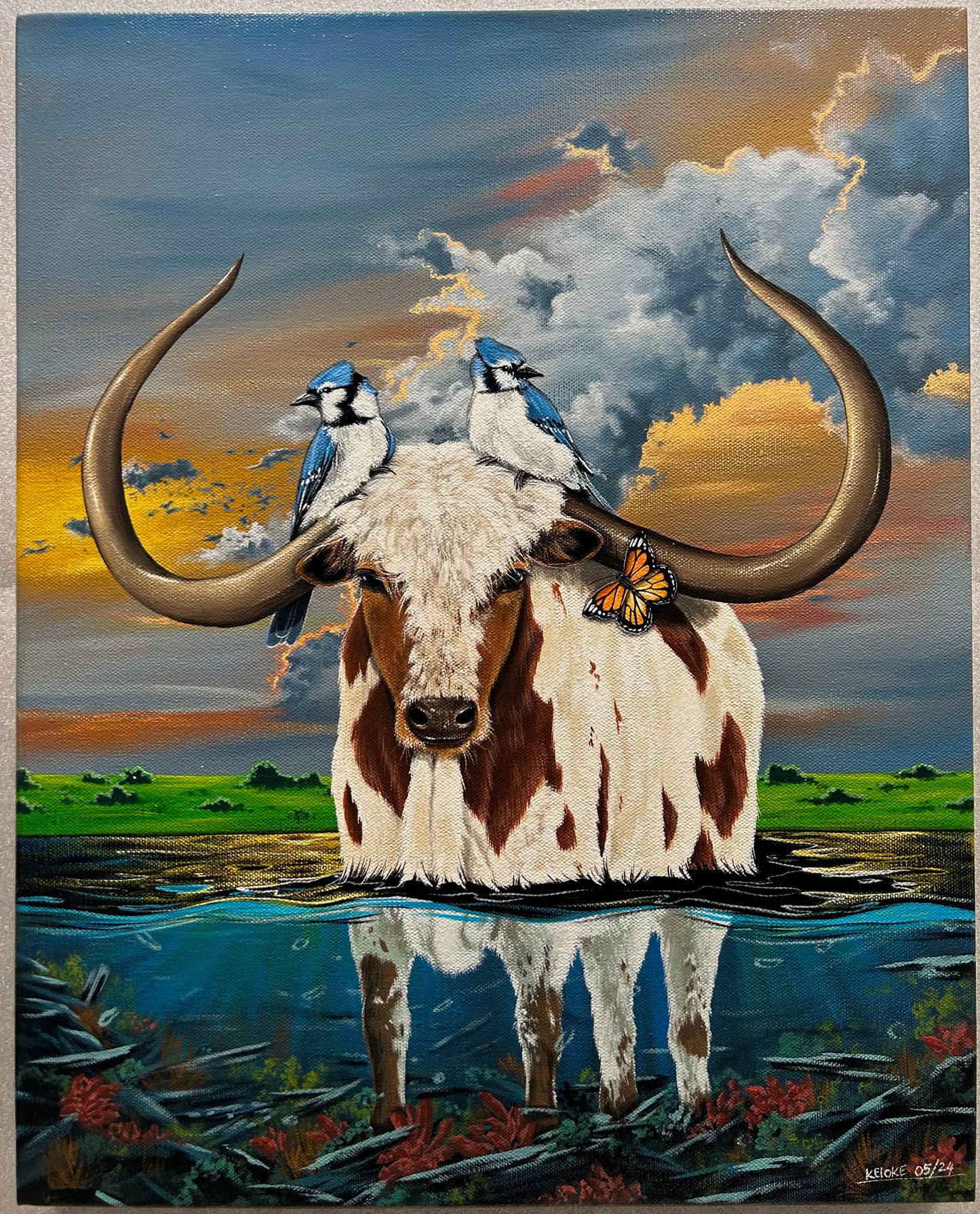 “At the Edge of the Water” original painting