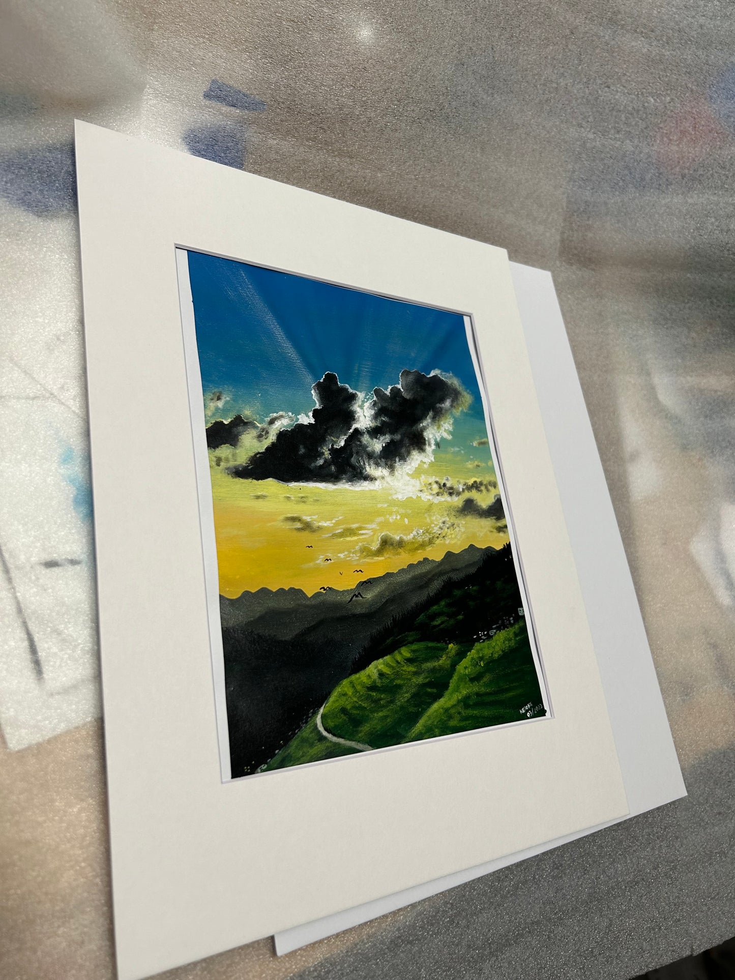 “The Sunrise” original painting on linen