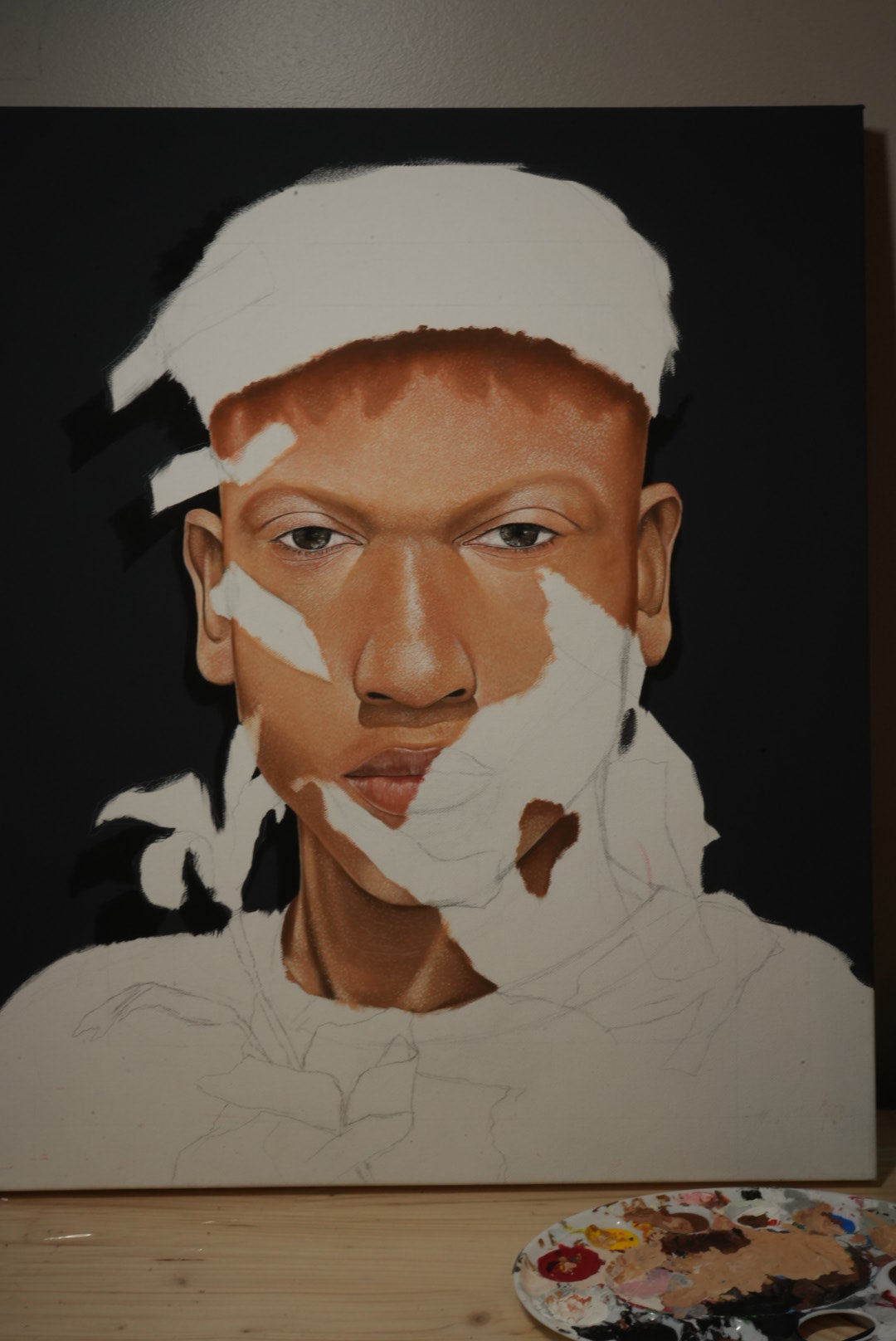 “Pain Behind the Beauty” 2025 original painting