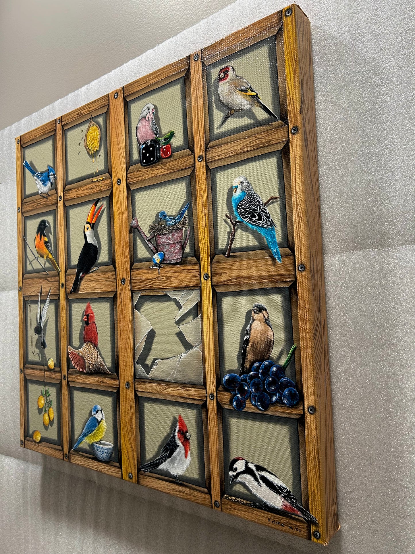 “The Birds in the Closet” original painting