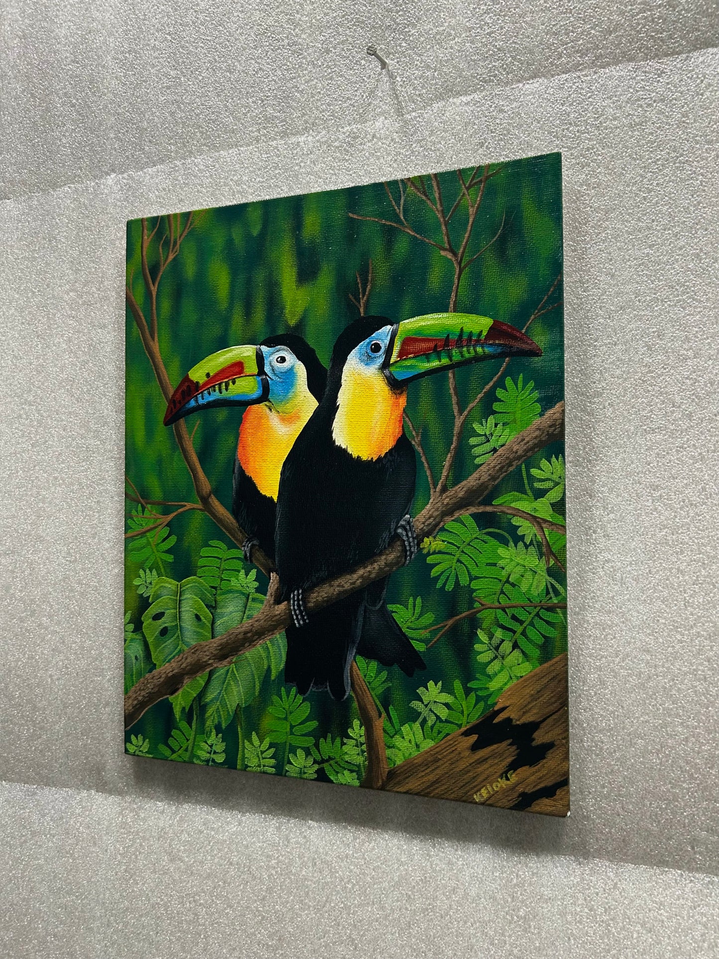 “A View For Two” original painting on canvas board