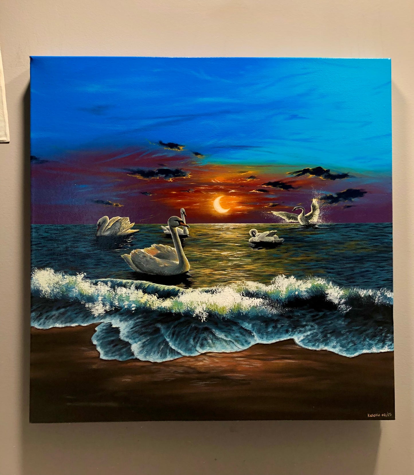 “Moonlight Grace” 2025 original painting
