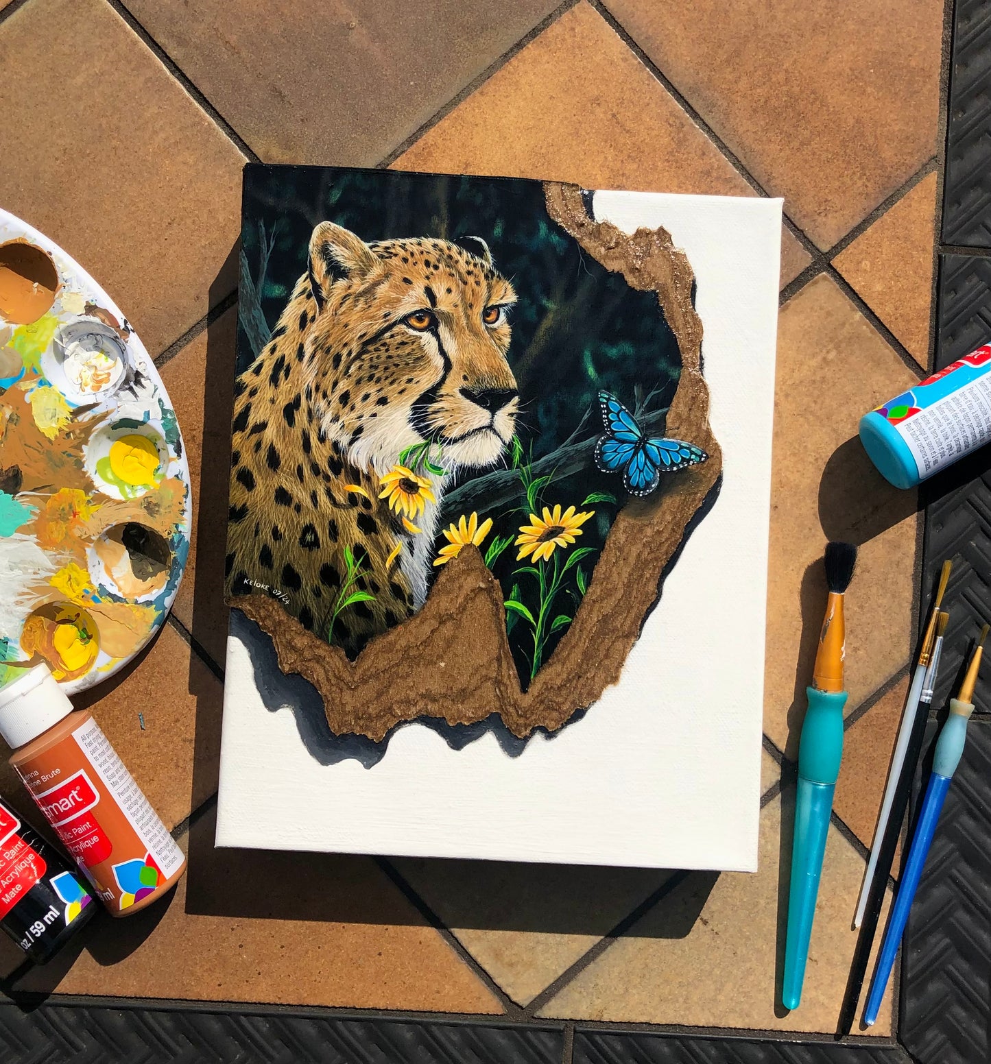 “The Cheetah”￼original painting