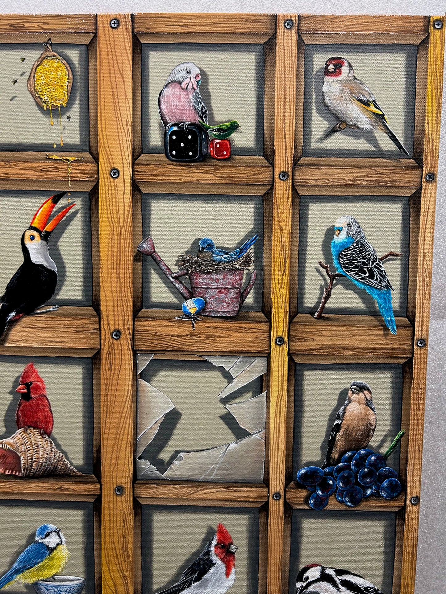 “The Birds in the Closet” original painting