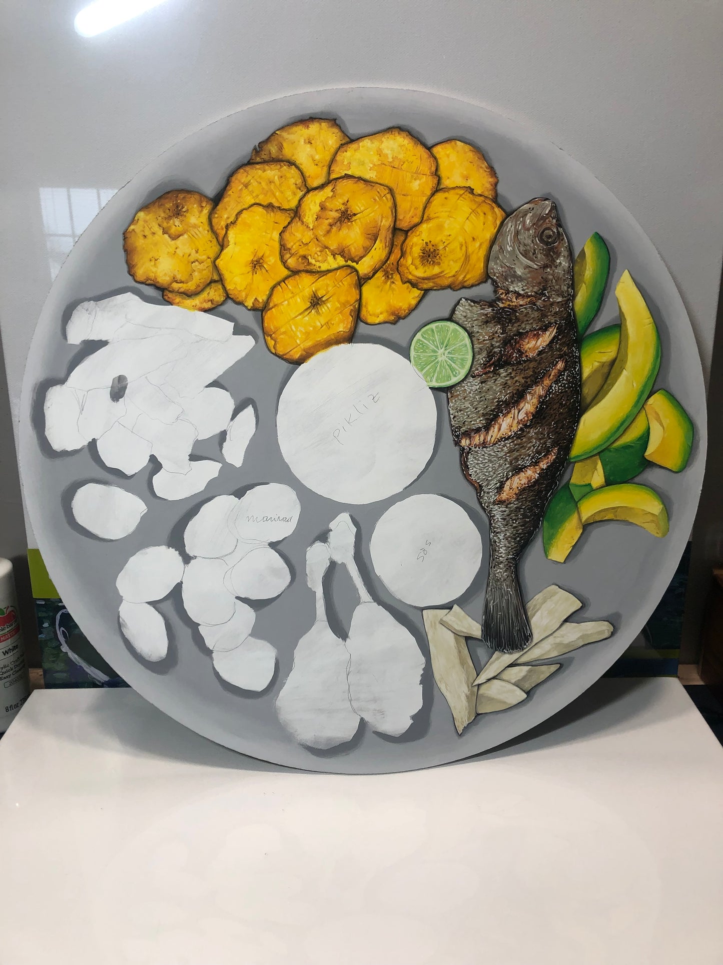 “Fritay Pwason: A Taste of Haiti” 2025 original painting