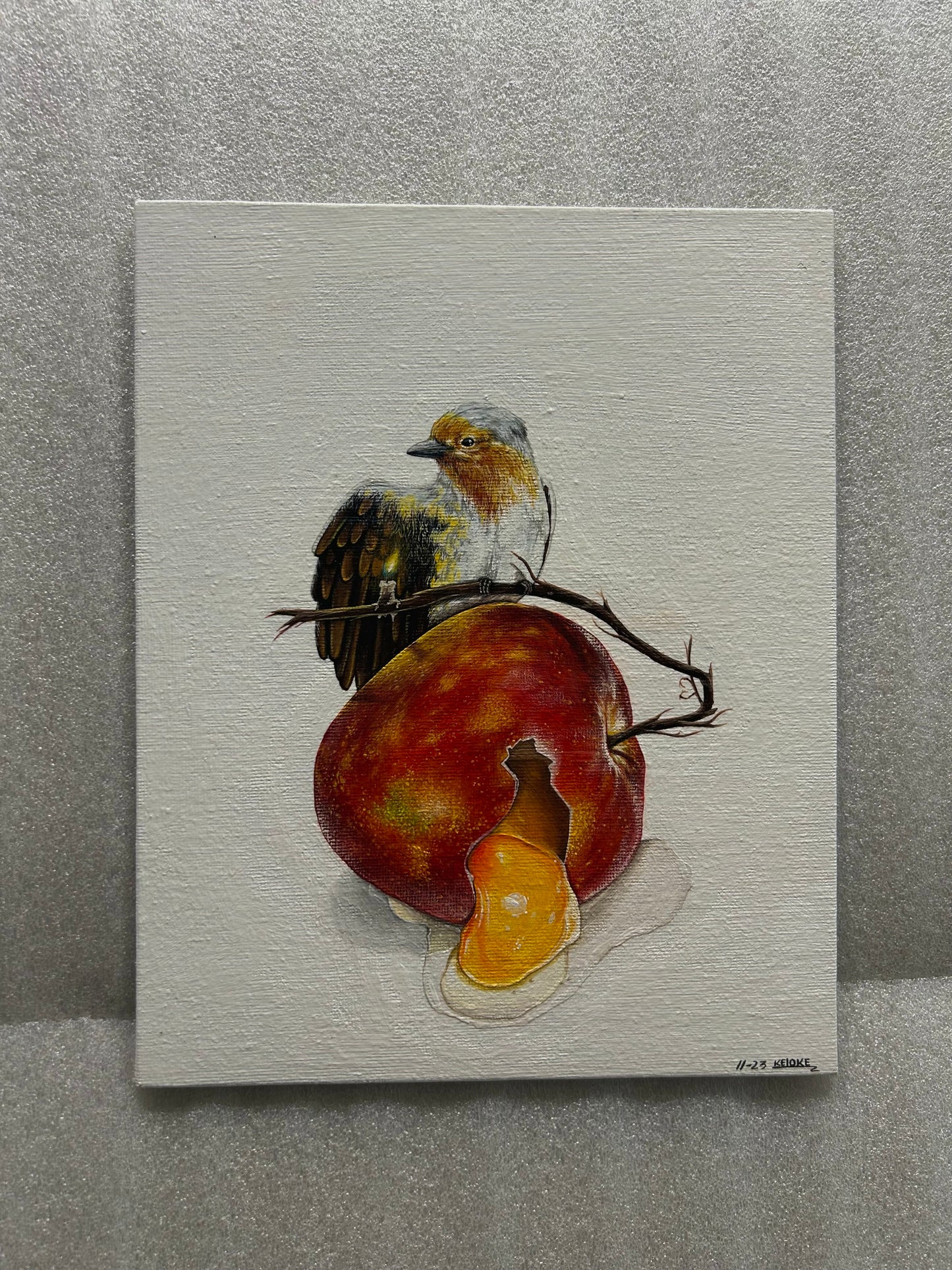 “A mystery” original painting on canvas board