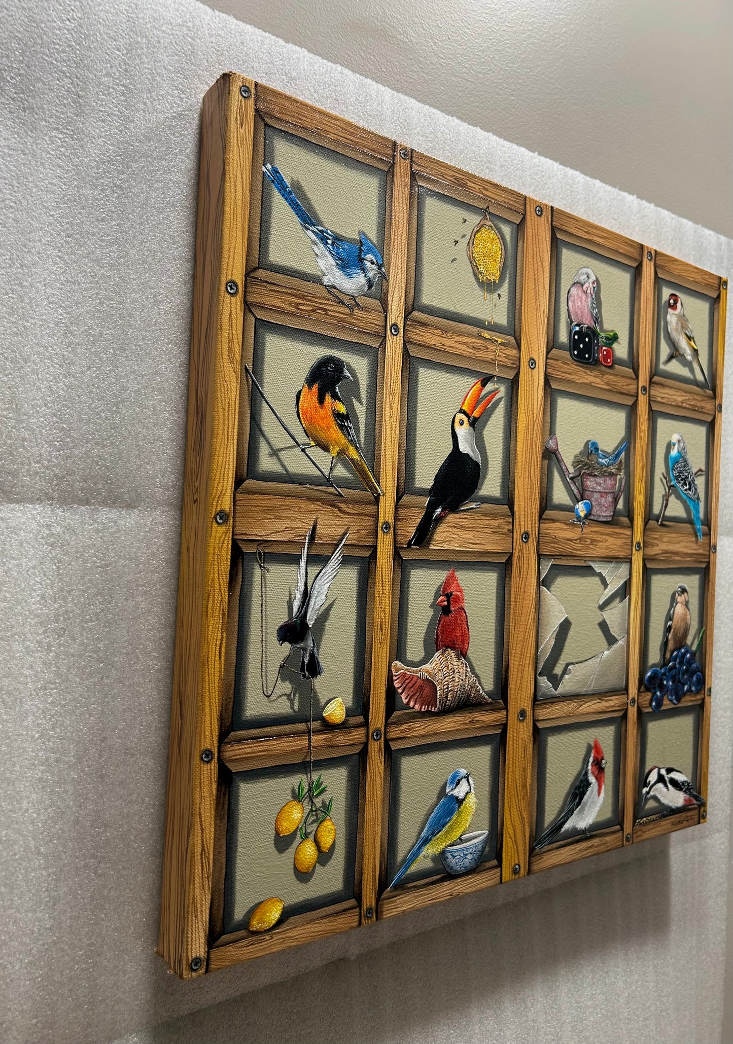 “The Birds in the Closet” original painting
