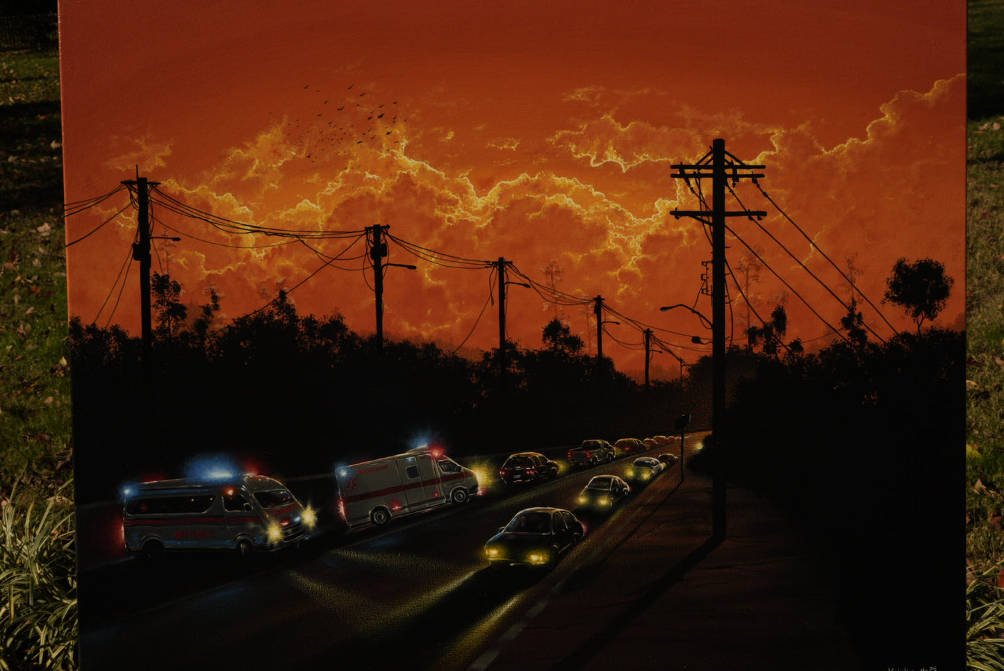 “Before the night takes everything” 2025 Original painting