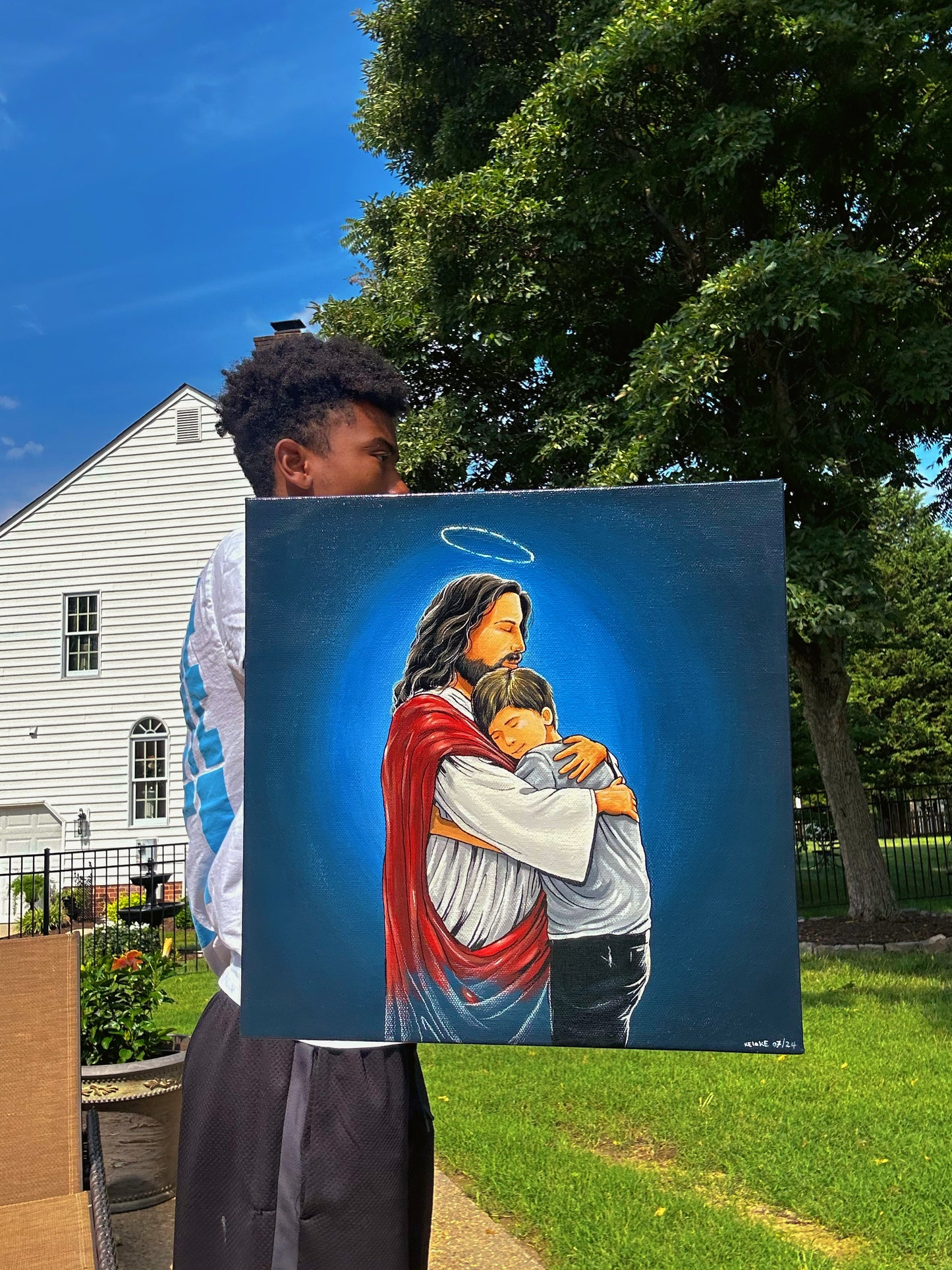 “My Best Friend” original painting on canvas