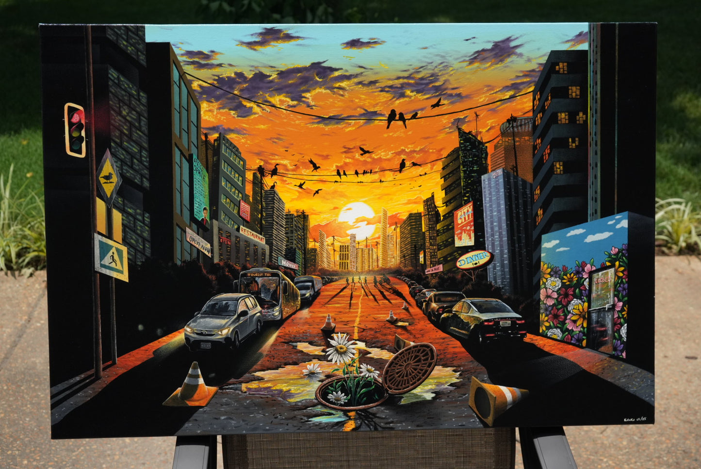 “The City Where Time Got Lost” 2025 Original painting